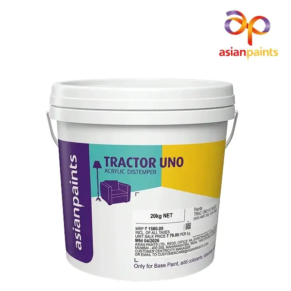 Asian Tractor Uno Acrylic Distemper Paint White-20kg