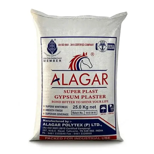 Alagar Super Plast Gypsum Plaster, 25 Kg Bag