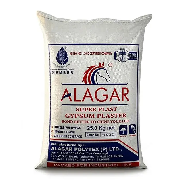 Alagar Super Plast Gypsum Plaster, 25 Kg Bag
