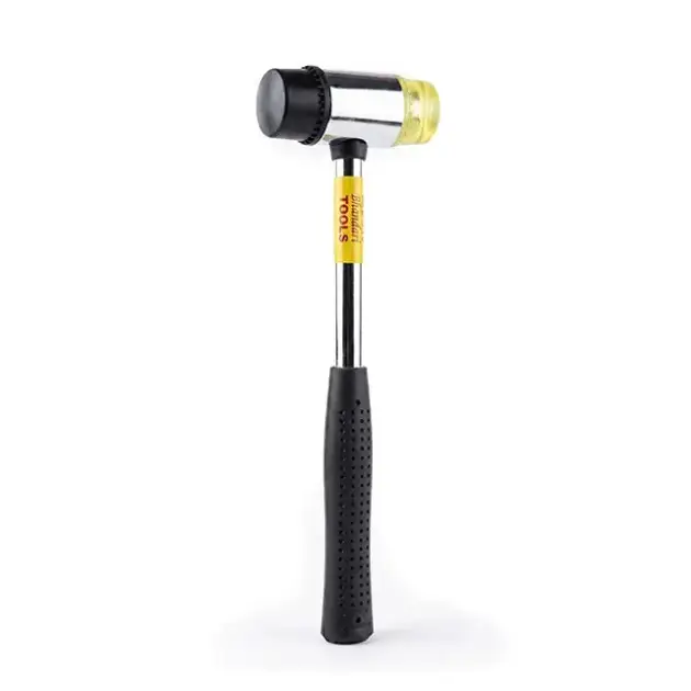 Jon Bhandari Two-Way Soft-Face Mallet, 1.4" Face Dia X 3.5" (W) X 9.4" (L)