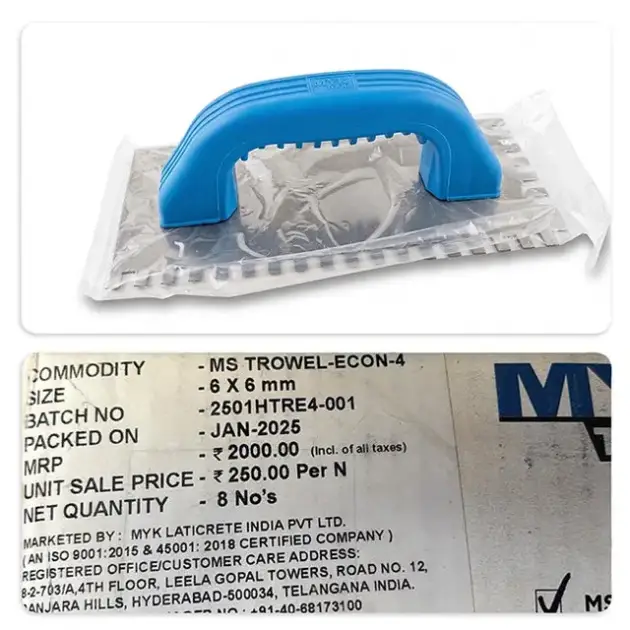 MYK Laticrete Notch Trowel