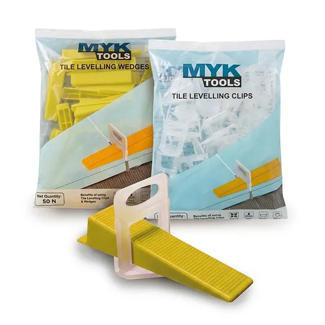 MYK Laticrete Tile Levelling Clips with Wedges - Pack of 50