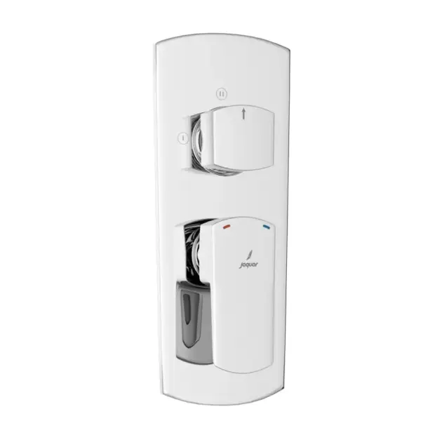 Jaquar Aquamax Single Lever Shower Mixer Exposed Kit, 3-Way Diverter, Chrome Finish - KUP-CHR-