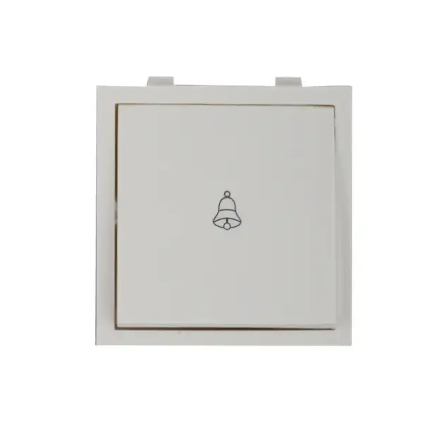Anchor Roma Bell Push Switch, 10A, 2 Module, White
