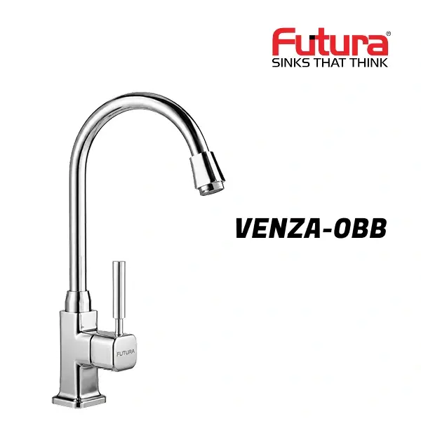 Futura VENZA-0BB Brass Chrome Finish Rotatable Faucet/Tap, Table Mount