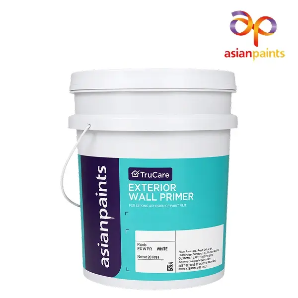 Asian Paints TruCare Exterior Wall Primer, Water Thinnable, 20 Litre Bucket