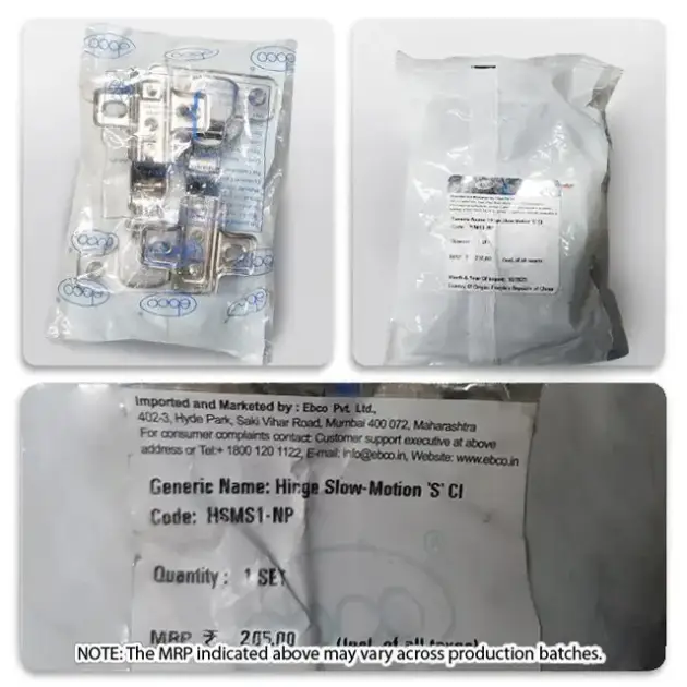 Ebco Soft Close Hinges, 1 Set (2 Nos)