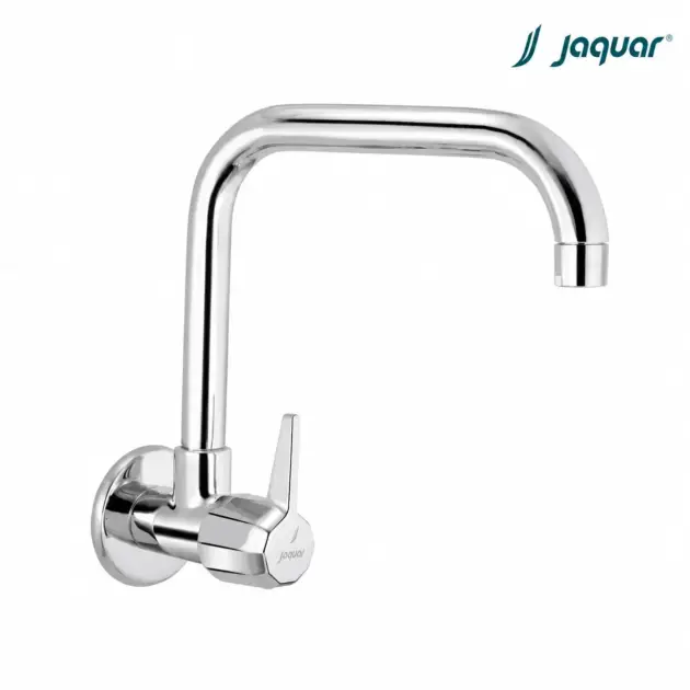 Jaquar Sink Cock with Pipe Swinging Spout (Wall Mounted Model) with Wall Flange