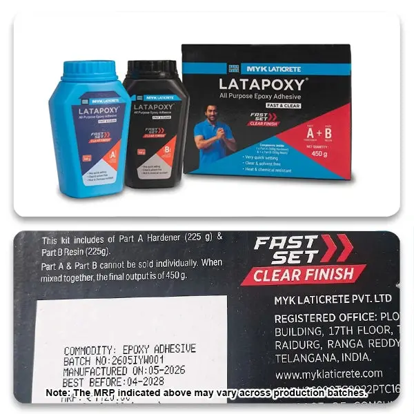 MYK Laticrete LATAPOXY® Fast & Clear Epoxy Adhesive