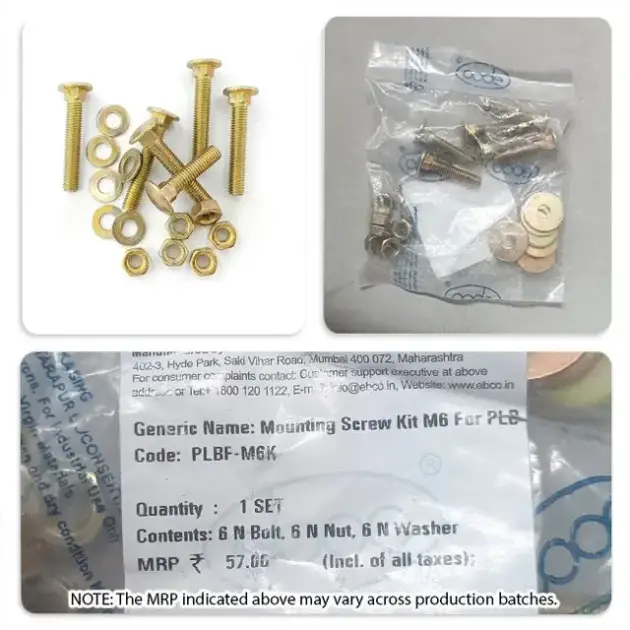 Ebco Mounting Screw Kit for Pro-Lift Bed Fittings
